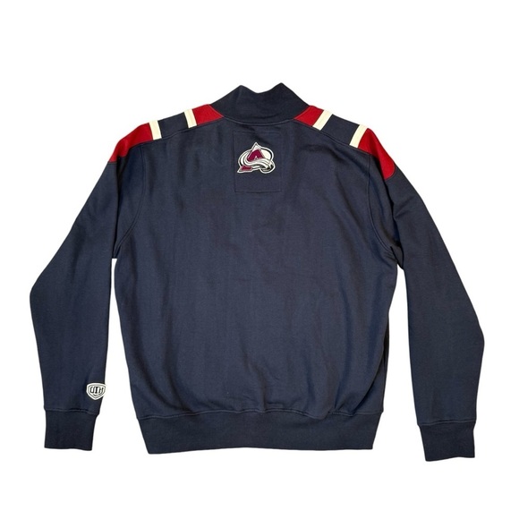 NHL Colorado Avalanche Hockey Navy Zip Up Sweatshirt Mens Size XL - Picture 3 of 7